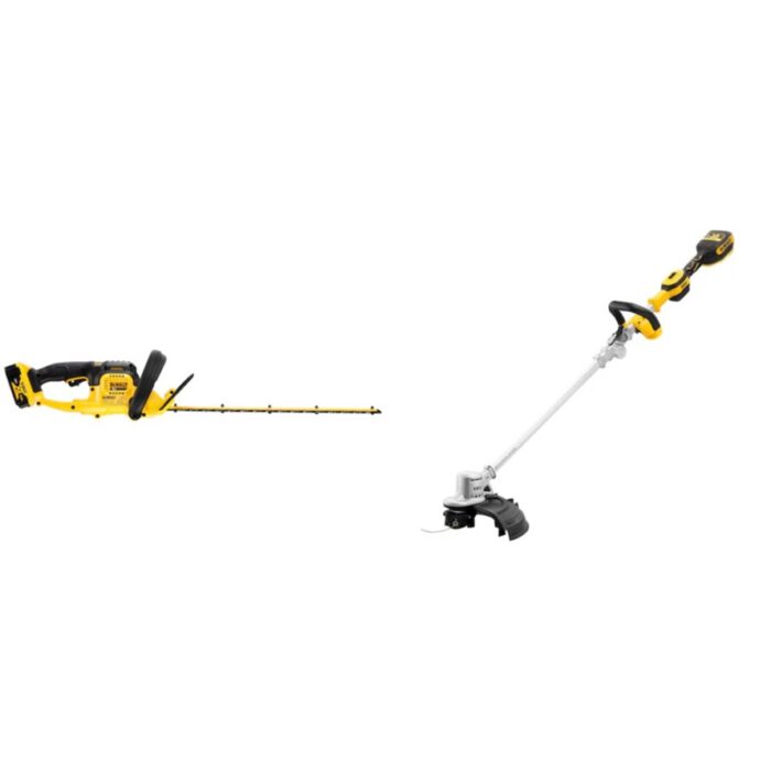 DeWALT DCMST561HT-QW 18V XR complete set met heggenschaar en grastrimmer
